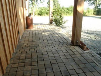 terrasse pavs chne